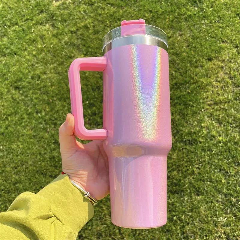 40oz Glitter Tumblers with Handle Stainless Steel Vacuum Insulated Coffee Mugs Double Wall Cups New Trend FY5680 bb0429, Multi-color
40oz Glitter Tumblers with Handle Stainless Steel Vacuum Insulated Coffee Mugs Double Wall Cups New Trend FY5680 bb0429, Multi-color