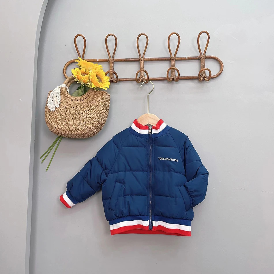 Down Coat Children Cartoons Cotton padded Clothes Fashion Baseball Jacket Boys Girls Outdoors Cotton Baby Sports Warm 231128
