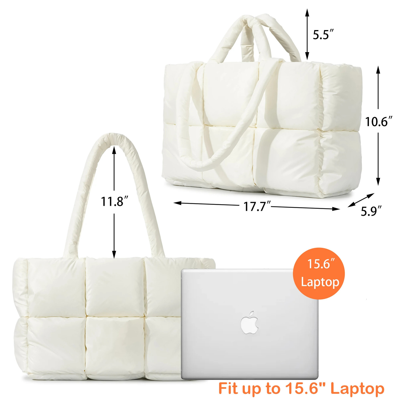 Evening Bags Herald Puffer Tote Bag for Women Large Quilted Puffy Handbag Lightweight Winter Down Cotton Padded Trendy Shoulder Purse 231128 122c