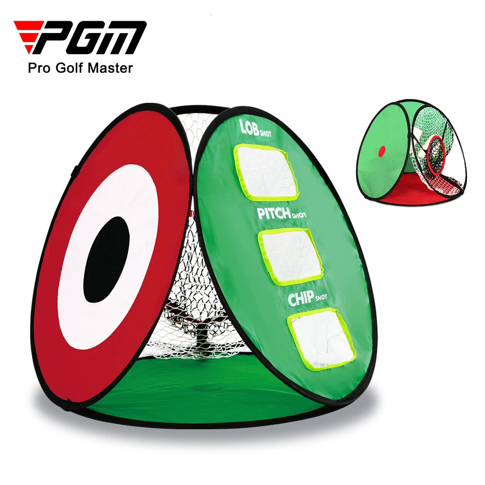 Other Golf Products PGM Golf Chipping Net Swing Trainer Indoor Outdoor Chipping Pitching Cage Mat Golf Practice Net Portable 3 Golf Soft Ball LXW021 2