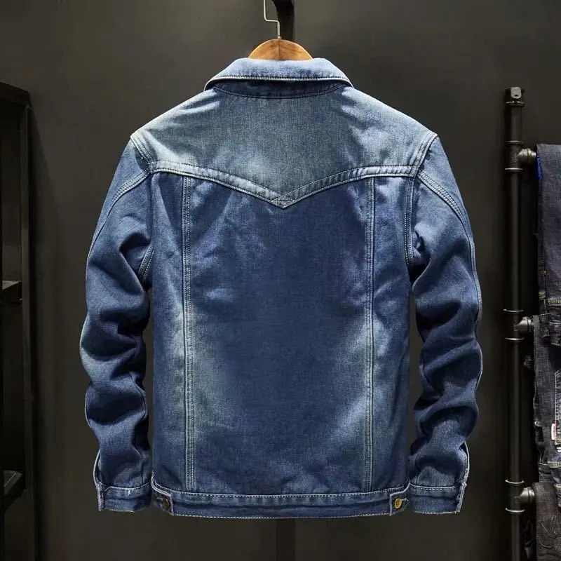 Men's Jackets Winter Men's Denim Jacket Padded Thicker Warm Jacket Top 231129