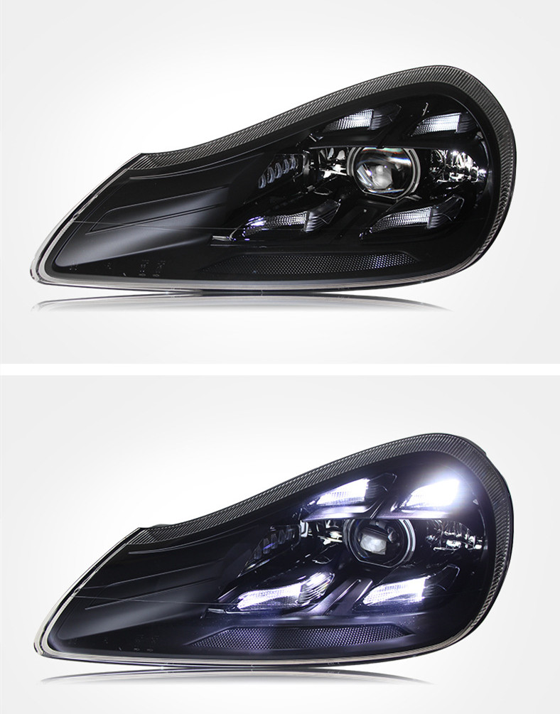 LED Matrix Headlights For Cayenne 957 2007-2010 Car Lights DRL Daytime Lights Far and Near LED Lights Accessory