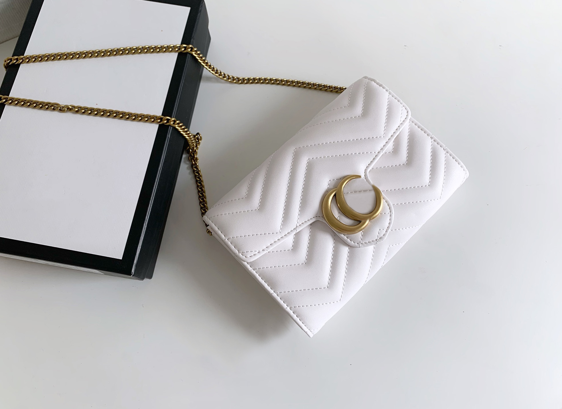 Designer shoulder bag women marmont handbags luxury golden chains bags Top-quality leather mini crossbody purses jackie1961 ladies fashion clutch #G575B, 474575#double g design
Designer shoulder bag women marmont handbags luxury golden chains bags Top-quality leather mini crossbody purses jackie1961 ladies fashion clutch #G575B, 474575#double g design
