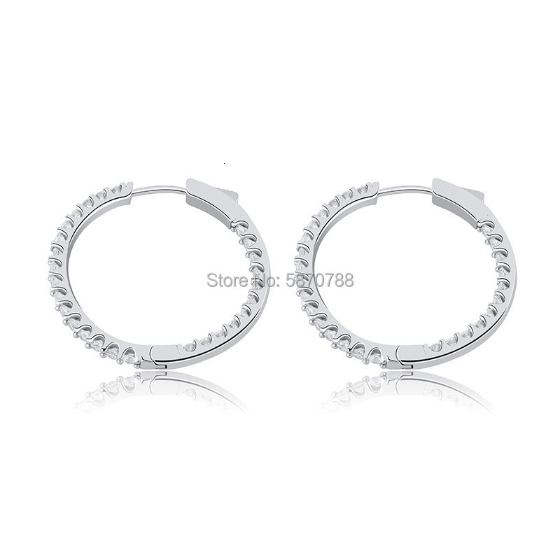 Hoop Huggie 30mm Gold Plated Hoop Earrings Set Circle Ice out Hoop Earrings Bulk Hip Hop for Women Gift 230428