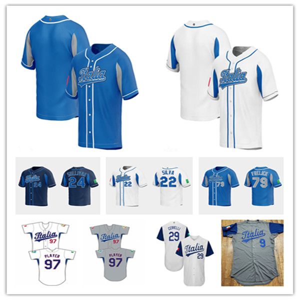 CUSTOM Team Italy 2023 World Baseball Classic WBC Jerseys Nicky Lopez David Fletcher John Valente Sal Frelick Ben DeLuzio Brett Sullivan Cla, 2023 men white
CUSTOM Team Italy 2023 World Baseball Classic WBC Jerseys Nicky Lopez David Fletcher John Valente Sal Frelick Ben DeLuzio Brett Sullivan Cla, 2023 men white