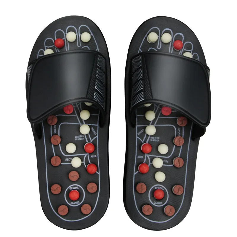 Foot Massager Feet Massage Slippers Reflexology Acupuncture Walk Stone Shoes Cobblestone 231128