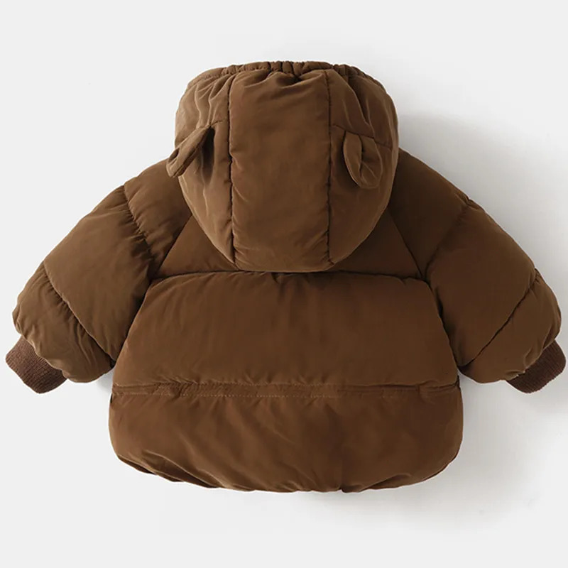 Clothing Sets 2023 Boys Girls Warm Jacket Coats Children Hooded Outerwear Baby Fashion Kids Zipper Coat 231128