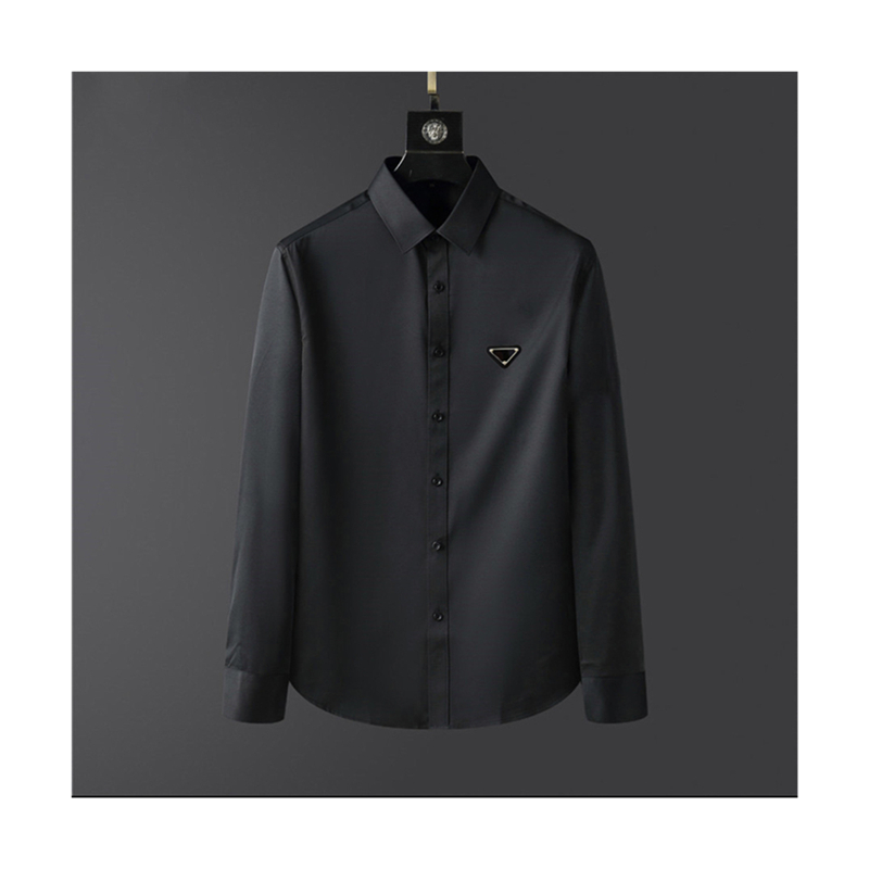 Fashion Designers Mens casual shirts quality business tees classic long Sleeve Shirt solid color letter badge spring autumn decoration blouse size S/M/L/XL/2XL/3XL/4XL
Fashion Designers Mens casual shirts quality business tees classic long Sleeve Shirt solid color letter badge spring autumn decoration blouse size S/M/L/XL/2XL/3XL/4XL
