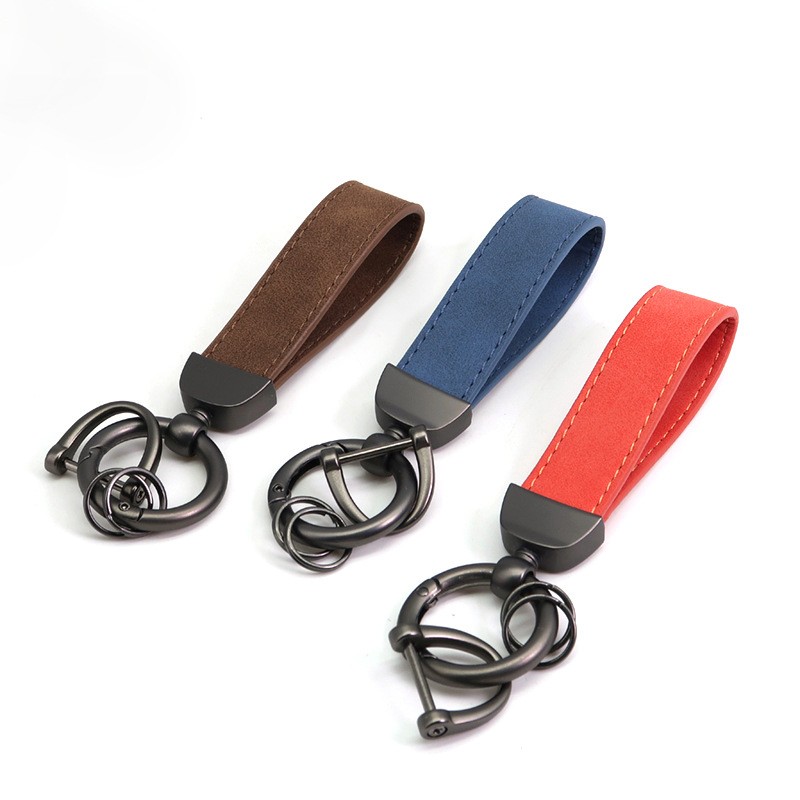 100 PCS real LLEATHER KEY RING Keyfob Keychain FIT FOR BENZ LAND ROVER AMG TOYOTA