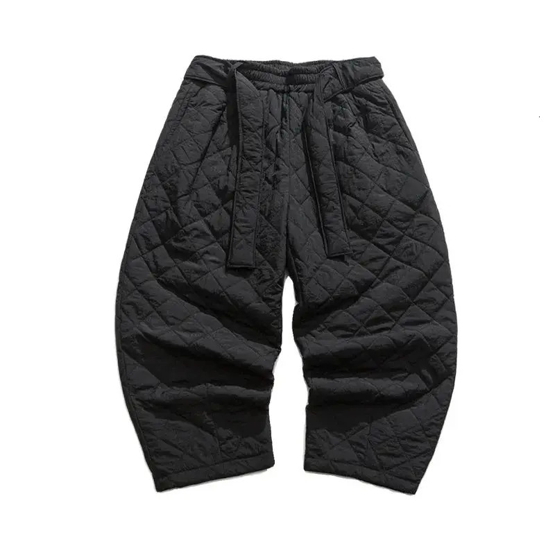 Men's Pants Winter Thickened Cotton Harem Pants Men Casual Warm Trousers Male Harajuku Style Pants Sweatpants Solid Jogging Pants Large Size 2311