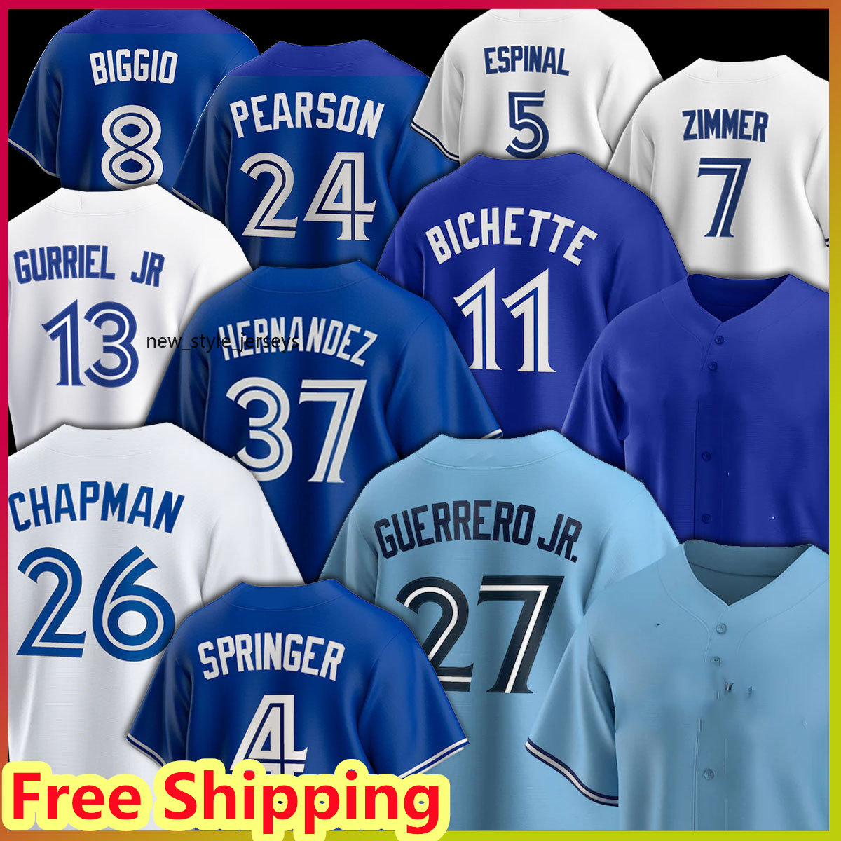 27 Vladimir Guerrero Jr. Baseball Jersey Daulton Varsho Matt Chapman Men Woemen Alejandro Kirk Kevin Kiermaier Bo Bichette Cavan Biggio Jose Berrios, Men(lan n )
27 Vladimir Guerrero Jr. Baseball Jersey Daulton Varsho Matt Chapman Men Woemen Alejandro Kirk Kevin Kiermaier Bo Bichette Cavan Biggio Jose Berrios, Men(lan n )