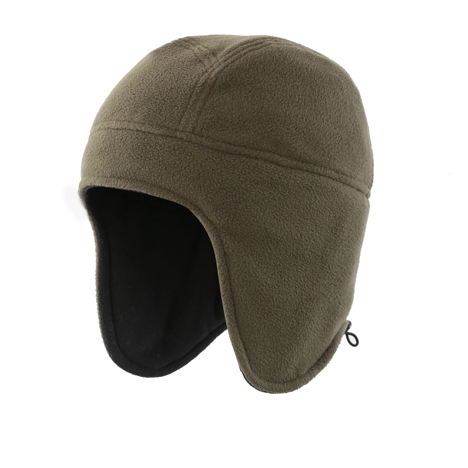 Beanie/Skull Caps Connectyle Men's Womens Warm Fleece Beanie Earflap Winter Hat Solid Color Adjustable Outdoor Winter Male Female Skull Caps 2311