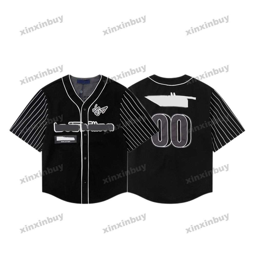 xinxinbuy Men designer Tee t shirt 23ss Knitted baseball 00 Jacquard stripe short sleeve cotton women Black white blue S-XL
xinxinbuy Men designer Tee t shirt 23ss Knitted baseball 00 Jacquard stripe short sleeve cotton women Black white blue S-XL