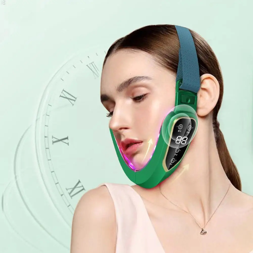 Face Care Devices Lifting Device LED Pon Therapy Slimming Vibration Lift Chin Tool Care V-shaped Cheek Face Double Massager R7S5 231128