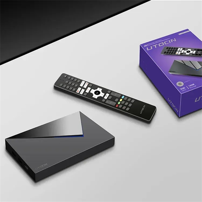 UTOCIN Alpha Android 11.0 TV Box Amlogic S905W2 2GB 16GB 2.4G 5G WiFi BT 4k AV1 Set Top Box Media Steamer Box VS XTV Box