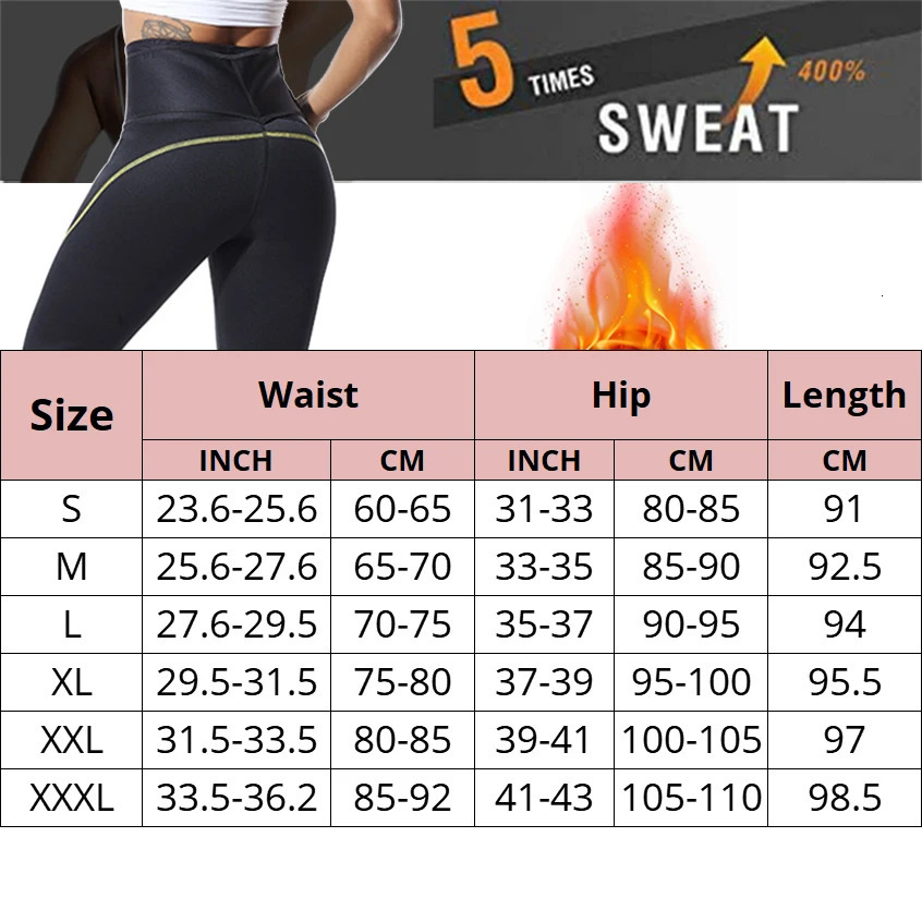 Leg Shaper CXZD Women Neoprene Sauna Sweat Pants Fat Burn Corset Leg Slimming Body Shaper Anti Cellulite Compression Leggings Shapewear 231128