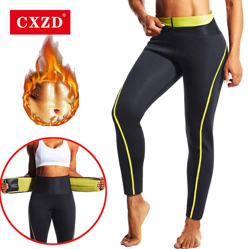 Leg Shaper CXZD Women Neoprene Sauna Sweat Pants Fat Burn Corset Leg Slimming Body Shaper Anti Cellulite Compression Leggings Shapewear 231128