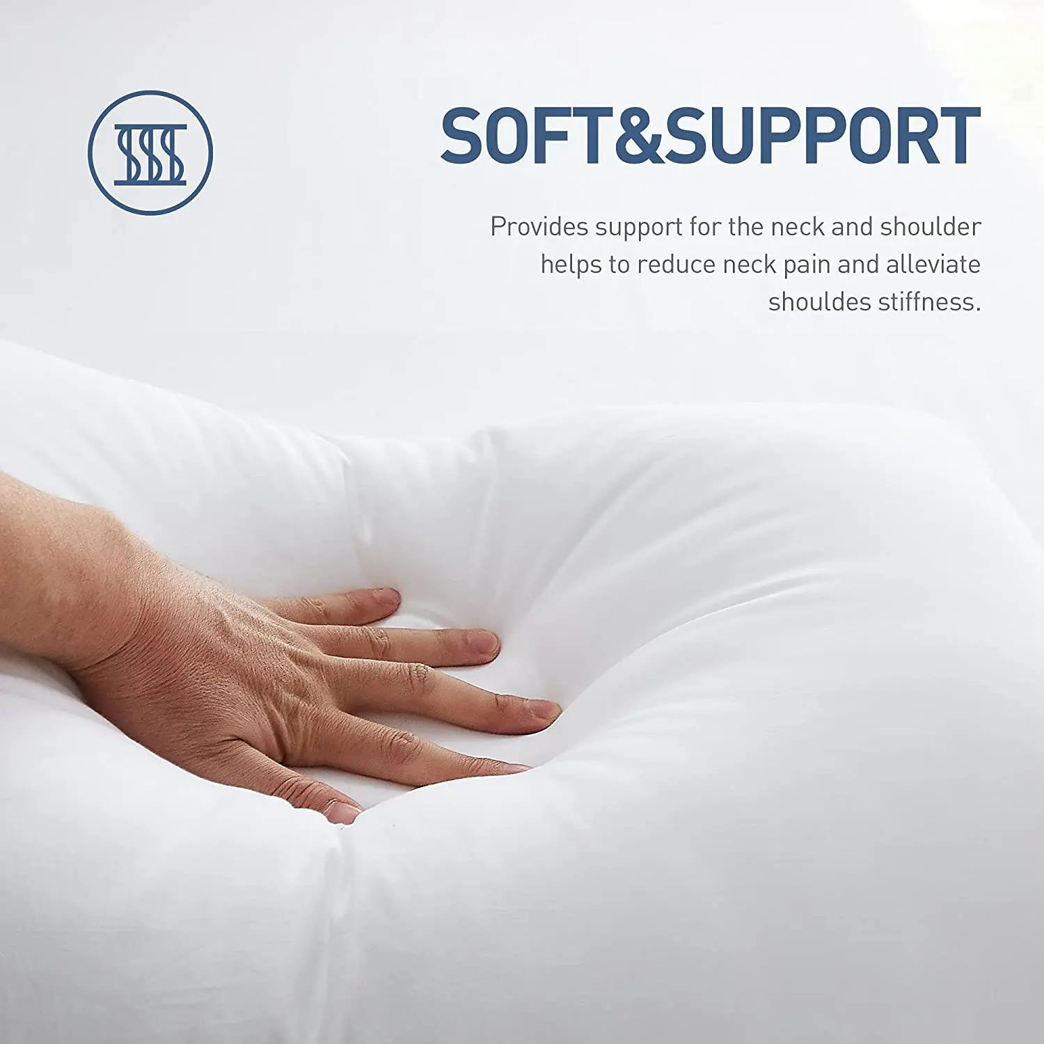 Pillow Peter Khanun 5 Star el Bed Pillows for Sleeping Microfiber Pillow Neck Spine Protection Slow Rebound 100% Cotton Cover 2 Pcs 231129