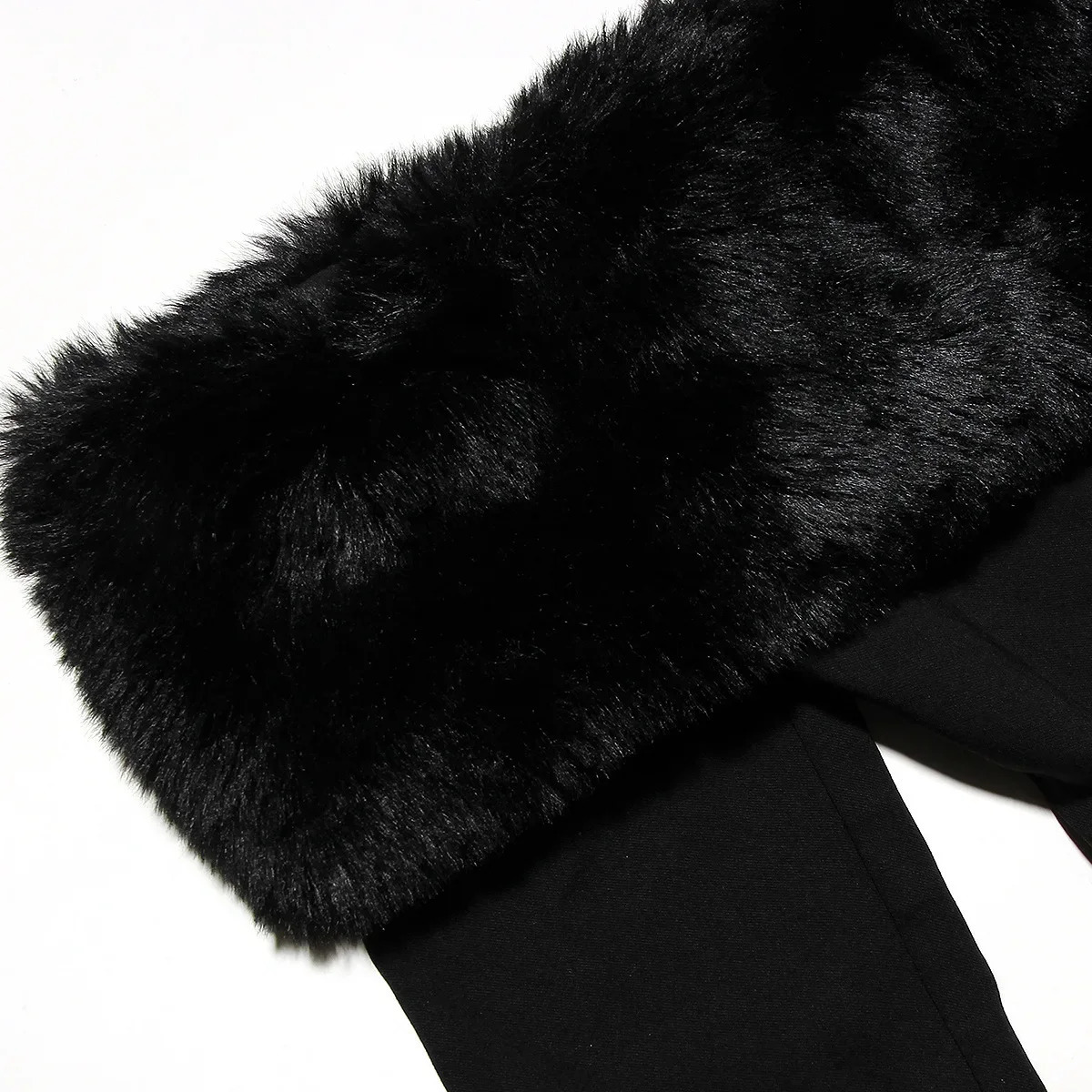 Basic Casual Dresses Elegant Party for Women 2023 Fur Off The Shoulder Formal Occasion Black Mini in Winter Clothing 231129