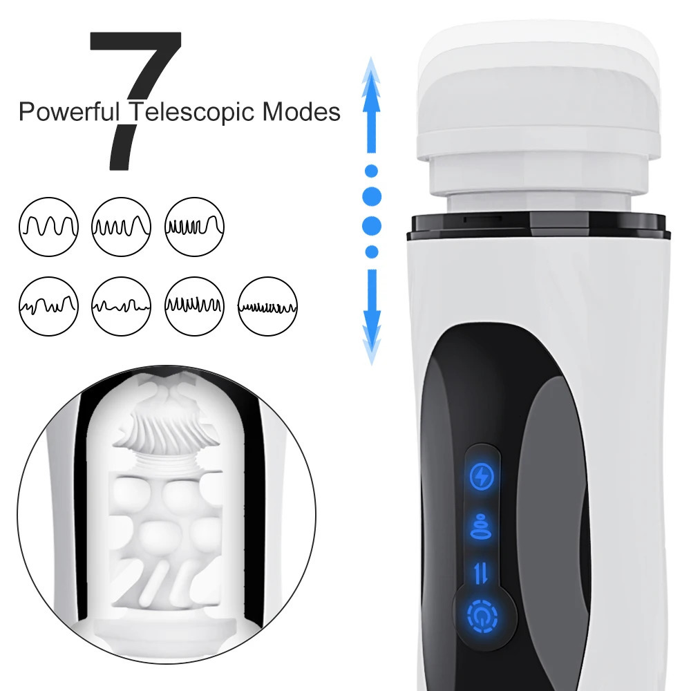 Pump Toys Automatic Telescopic Sucking Masturbators for Men Male masturbator Cup Thrusting Masturbation Piston Adult Equipment Sex Toy 231130
