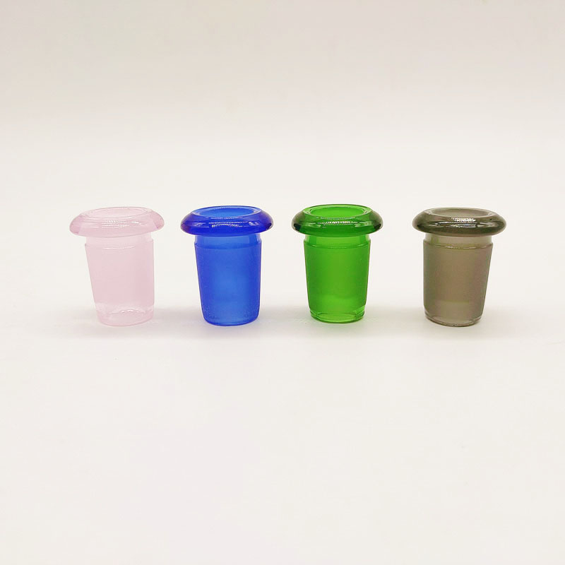 DPGA021 Smoking Accessories Colored Glass Expander Reducer Adapter 18 Male-14 Female Connector for Glass Hookah Pipe