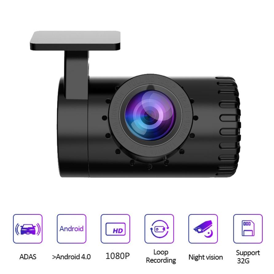 FHD 1080P Car Dvr Mini Hidden Dash Cam Front Rear Camera DVR Detector with USB ADAS Video Recorder 24H Parking Monitor