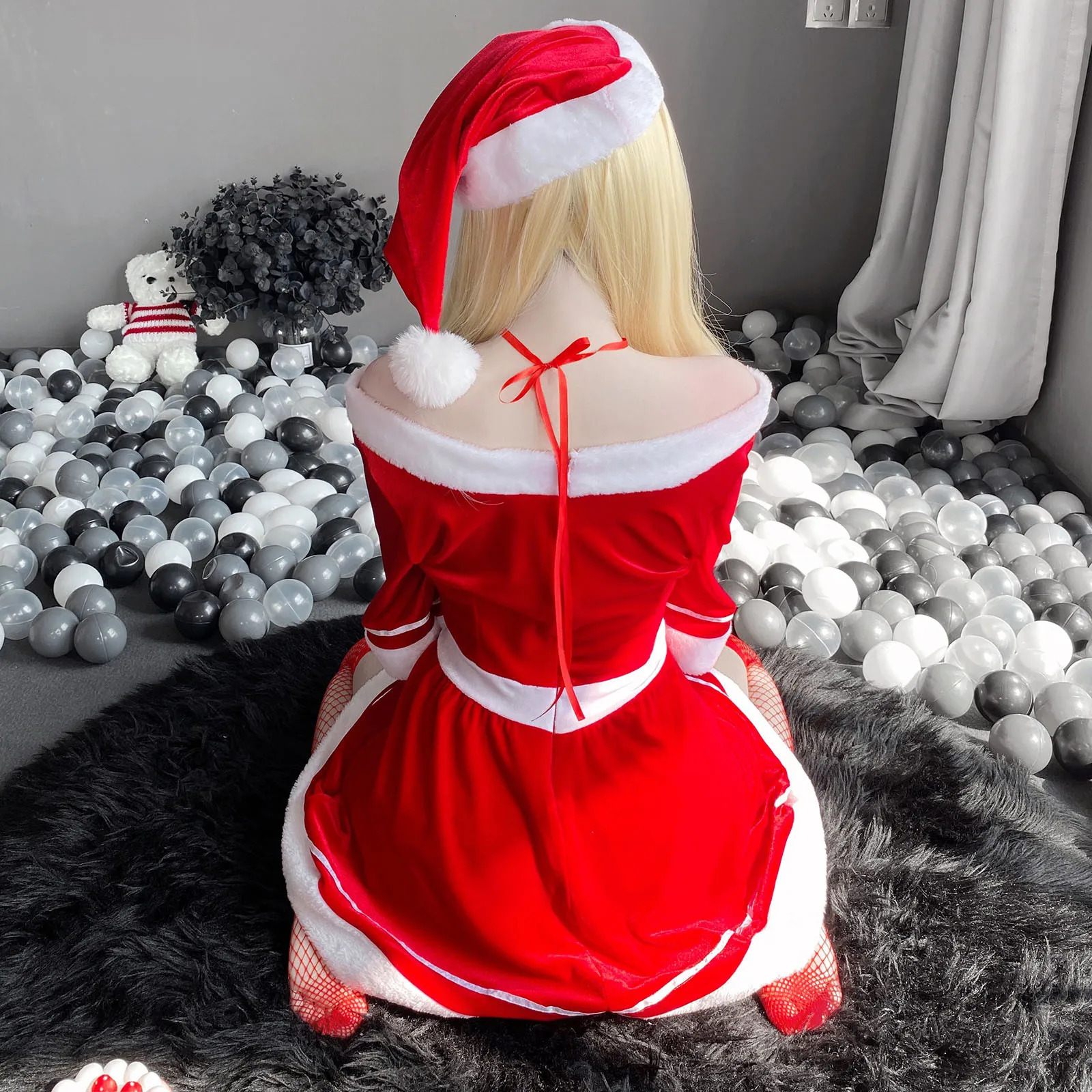 Sexy Set Christmas Women Sexy Miniskirt Pajamas Sexy Underwear Set Lingerie Lace Camisole for Women Set 231130