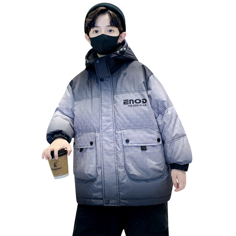 Down Coat AS Fashion 2023 Matte bomber coats for kids filled down warm jacket with detachable nature fur J231013