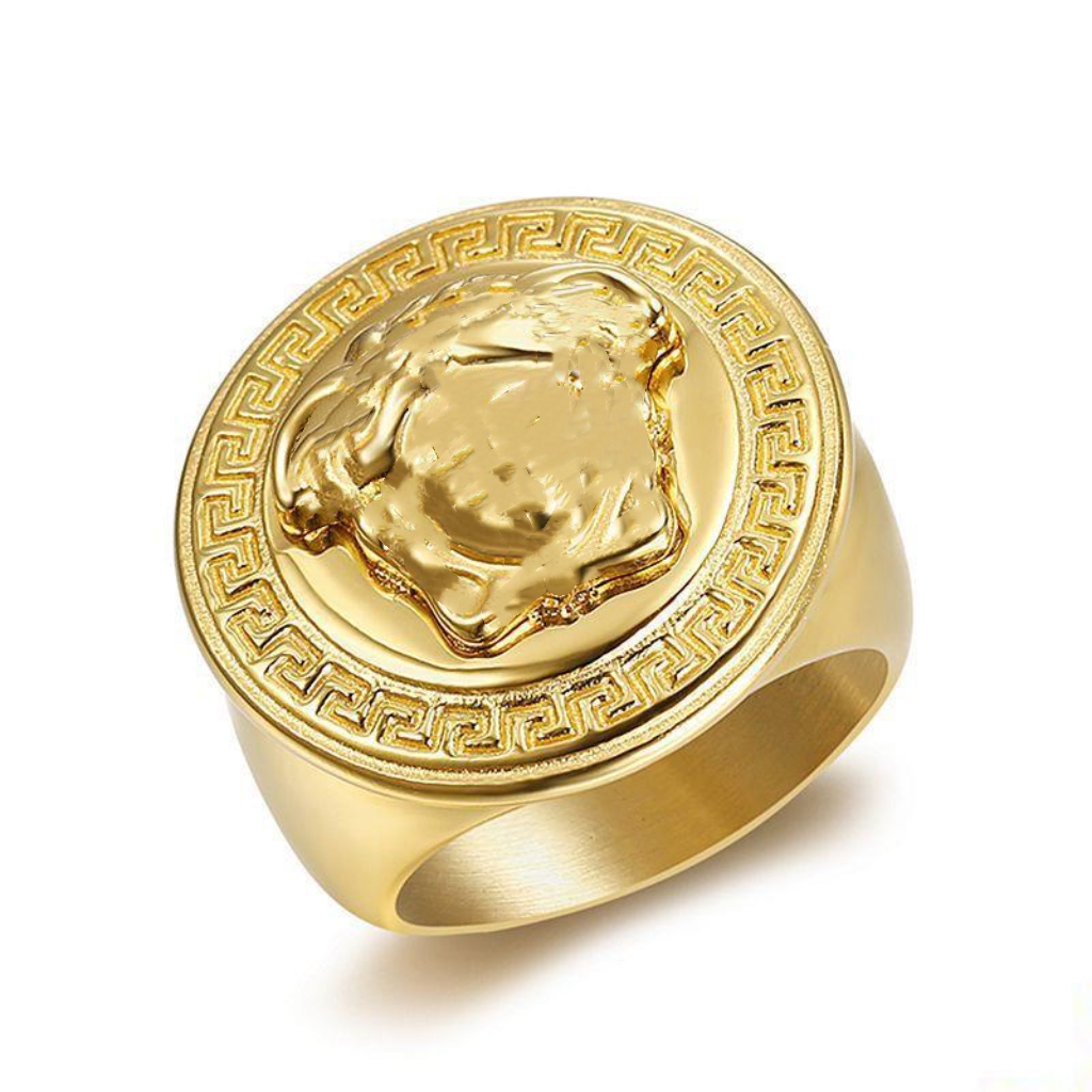 Brand Designer rings Medusa ring Fan family man Fingerstall French Human head portrait diamond rings for couples Titanium steel for men and women rings
Brand Designer rings Medusa ring Fan family man Fingerstall French Human head portrait diamond rings for couples Titanium steel for men and women rings