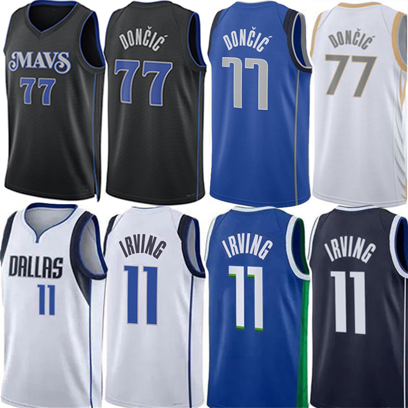 DAL Luka Doncic Basketball Jerseys Kyrie Irving Maverick Daniel Gafford Dirk Nowitzki Tim Hardaway Dereck Lively Dwight Powell Josh Green Custom City Jersey