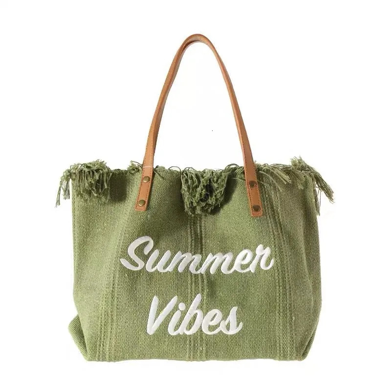 Evening Bags Fashion Canva Handbags Large Tote Beach Bag Shopping Underarm Shoulder For Female Casual Top handle 231130