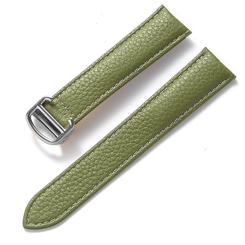 Watch Bands Replacement Tank London Key Litchi Grain Soft Leather Strap Men s Ladies Folding Buckle Accessories 231129