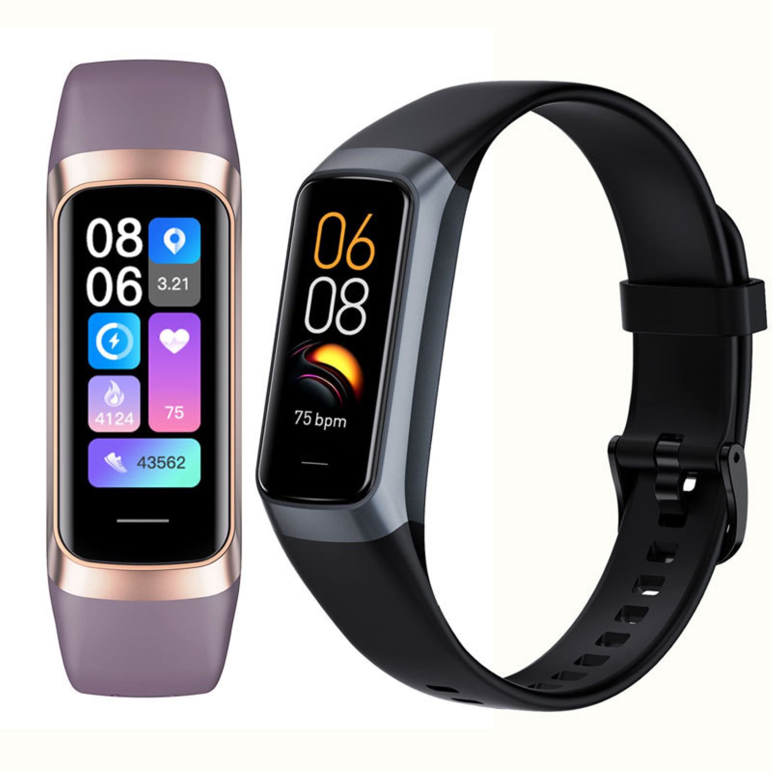 2023 New C60 Smart Bluetooth Bracelet Waterproof Men's Sports Pedometer Heart Rate Blood Pressure 1.1 Inch Screen Ladies Watch