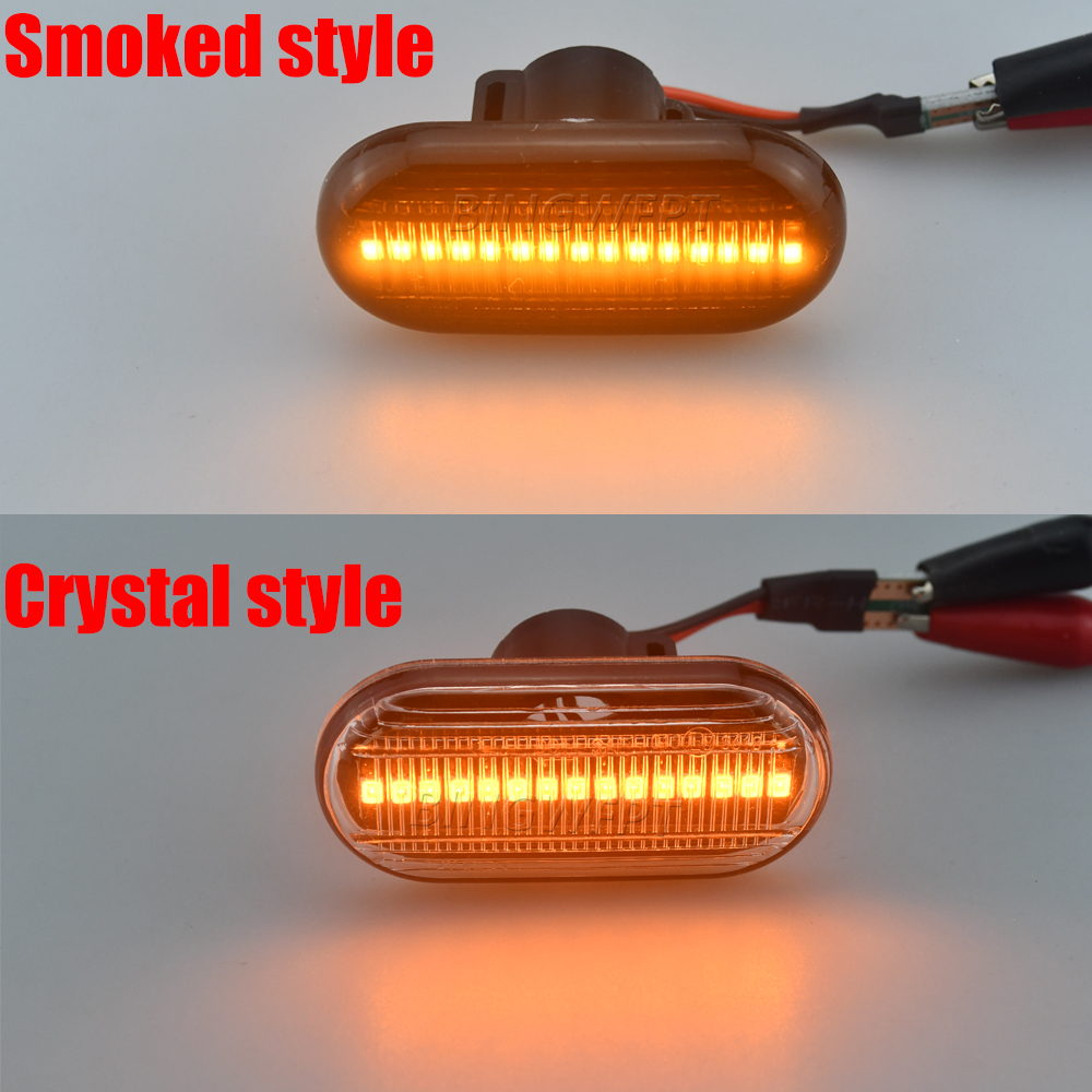 For Renault Clio 1 2 KANGOO MEGANE ESPACE TWINGO MASTER Led Dynamic Side Marker Turn Signal Light for Nissan Opel Smart FORTWO