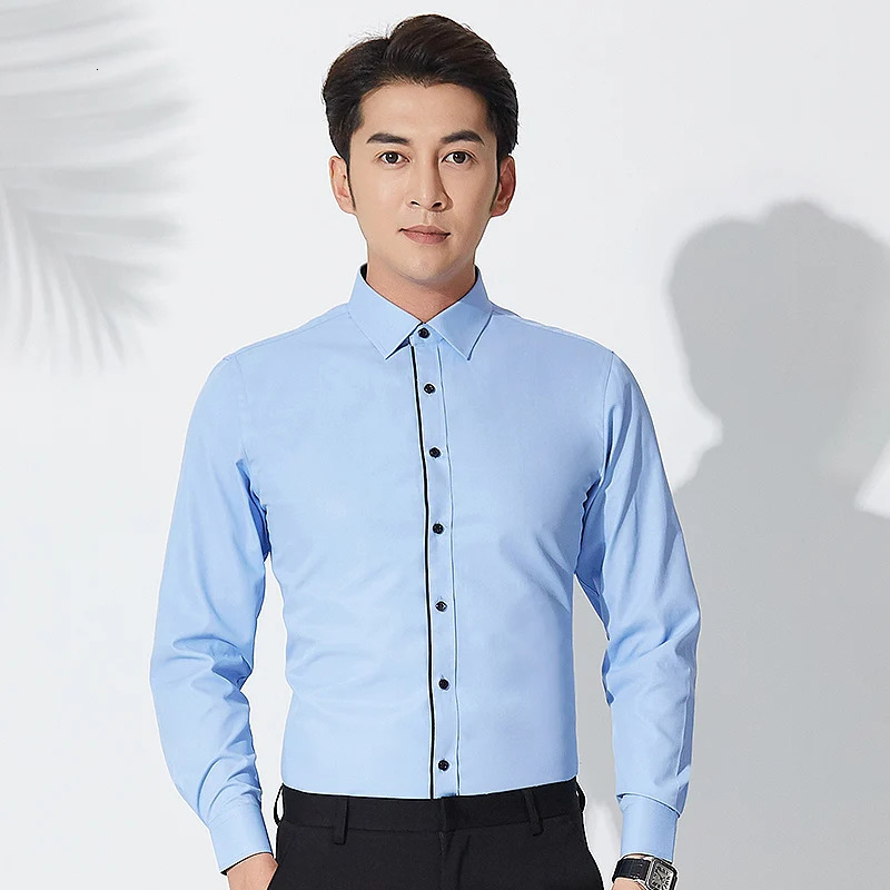 Men's Casual Shirts 8XL Super Oversized Shirt Men's Long Sleeve Mens Shirts Casual Slim Fit Shirt Men Button Down Shirts for Men Korean Clot