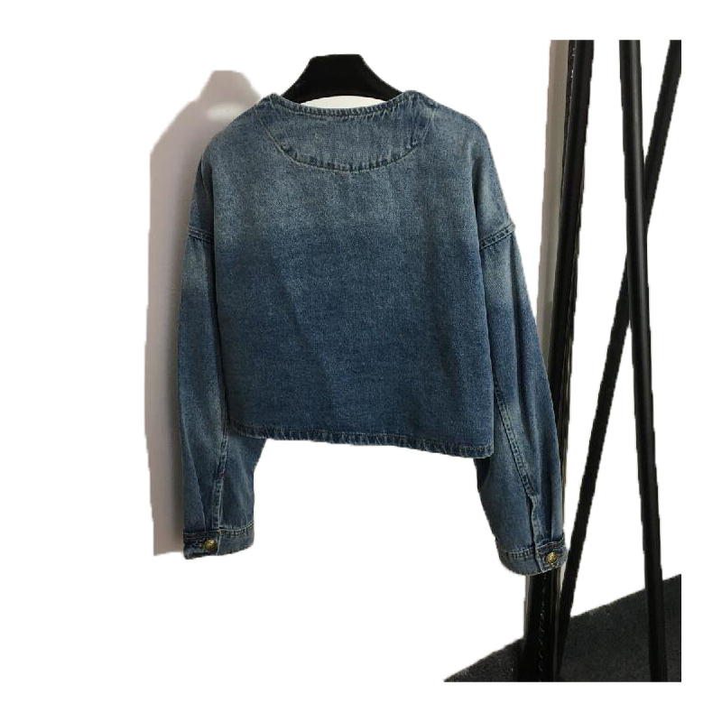 Top Jacket Designer Women Denim Jackets Slim Style Parkas For Lady With Letter Zippers Button Budge Spring Autumn Coat Jeans Fashion Windbreaker 50