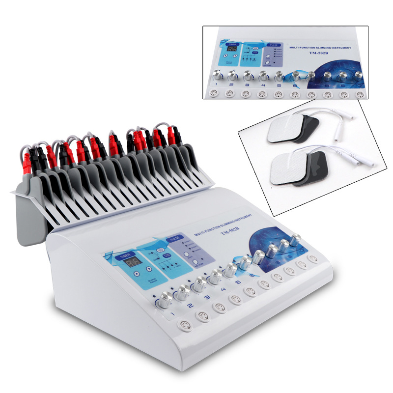 2in1 Bio Microcurrent Breast Enhancement Massager Electrostimulation Machine EMS Muscle Stimulator Infrared Heating Russian Wave Contouring Physical T