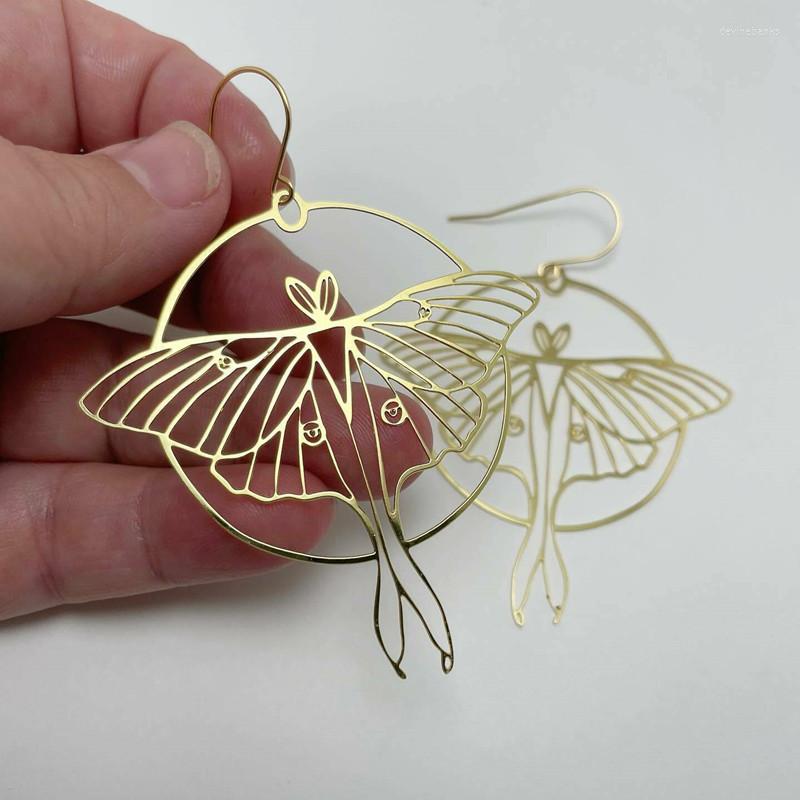 Dangle Earrings Gold-plated Hollow Charm Moth Women's Fashion Bohemian Jewelry Accessories Gifts Big Circle Pendant Ear Hook
Dangle Earrings Gold-plated Hollow Charm Moth Women's Fashion Bohemian Jewelry Accessories Gifts Big Circle Pendant Ear Hook