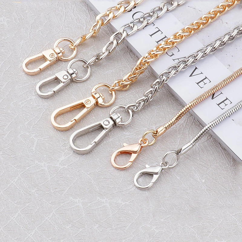Metal Chain strap for bags DIY Handles Crossbody Accessories for Handbag Detachable Replacement Purse Chain strap 231129