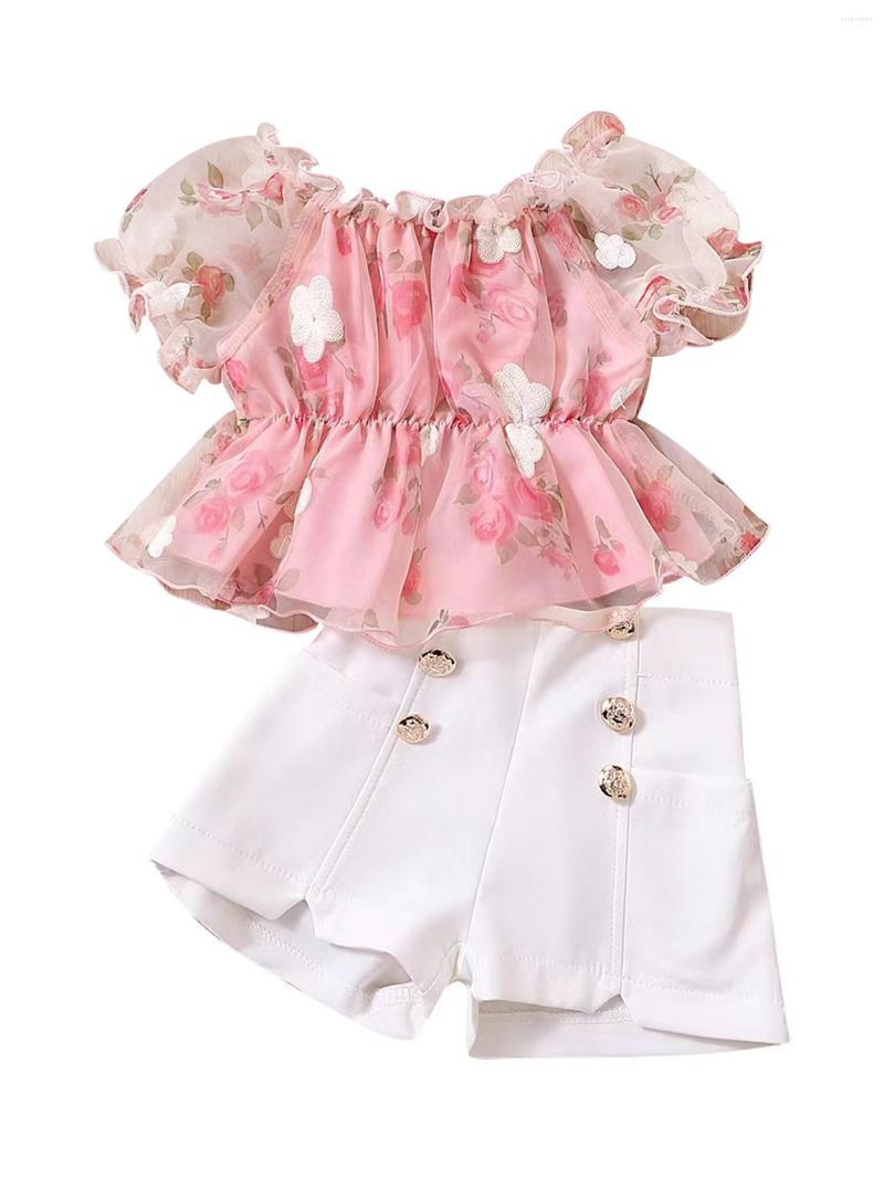 Clothing Sets Kids Girls Pants Suit Casual Street Party Short Sleeve Boat Neck Floral Shirt, Pink
Clothing Sets Kids Girls Pants Suit Casual Street Party Short Sleeve Boat Neck Floral Shirt, Pink