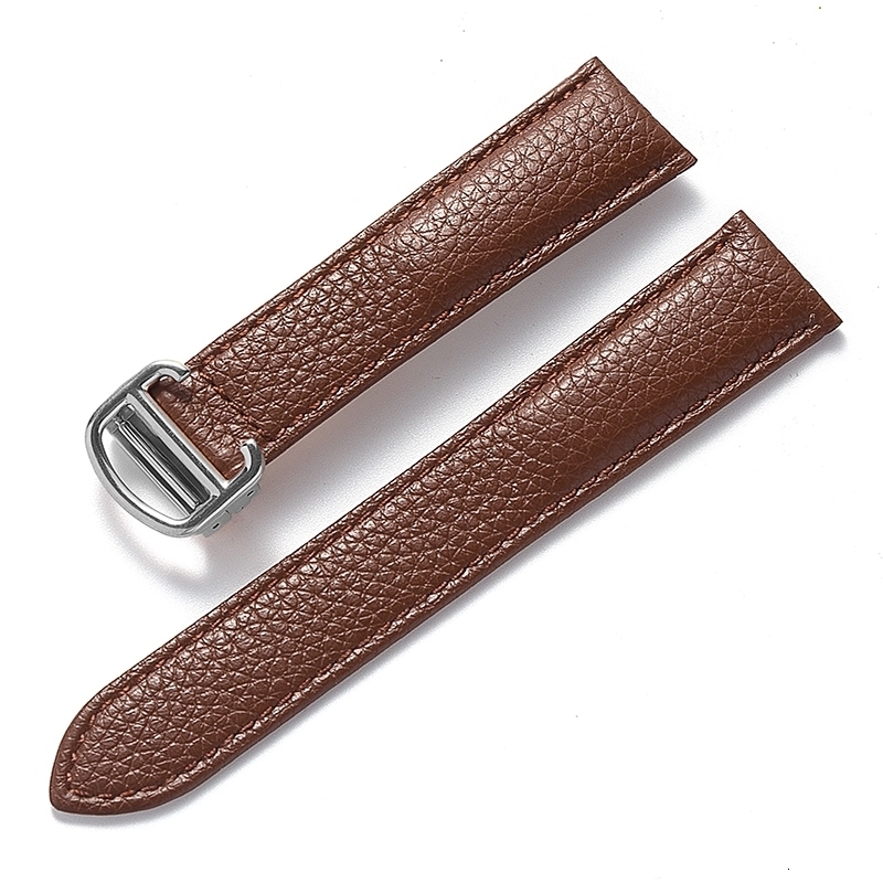 Watch Bands Replacement Tank London Key Litchi Grain Soft Leather Strap Men s Ladies Folding Buckle Accessories 231129