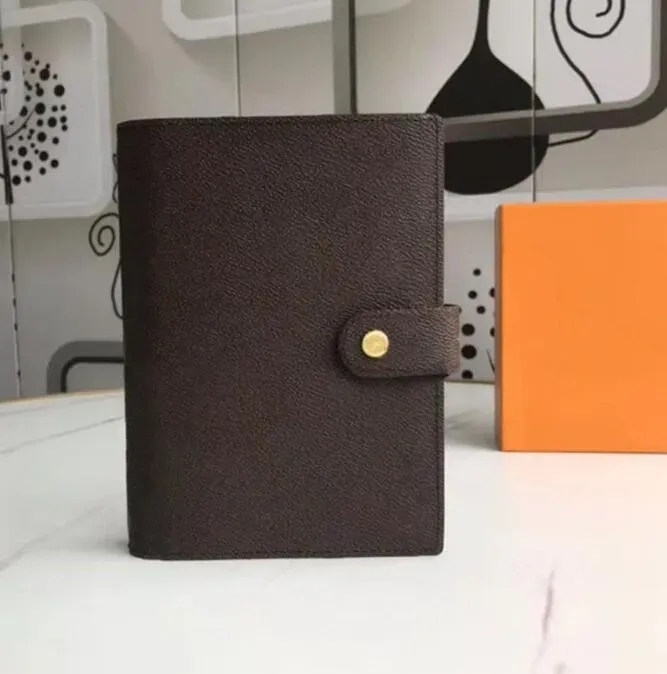 Designer notebook notepad luxury Business card holder tickler file wordpad Leather loose-leaf notebook high-end note notepad meeting memorand 19CM*12.5CM