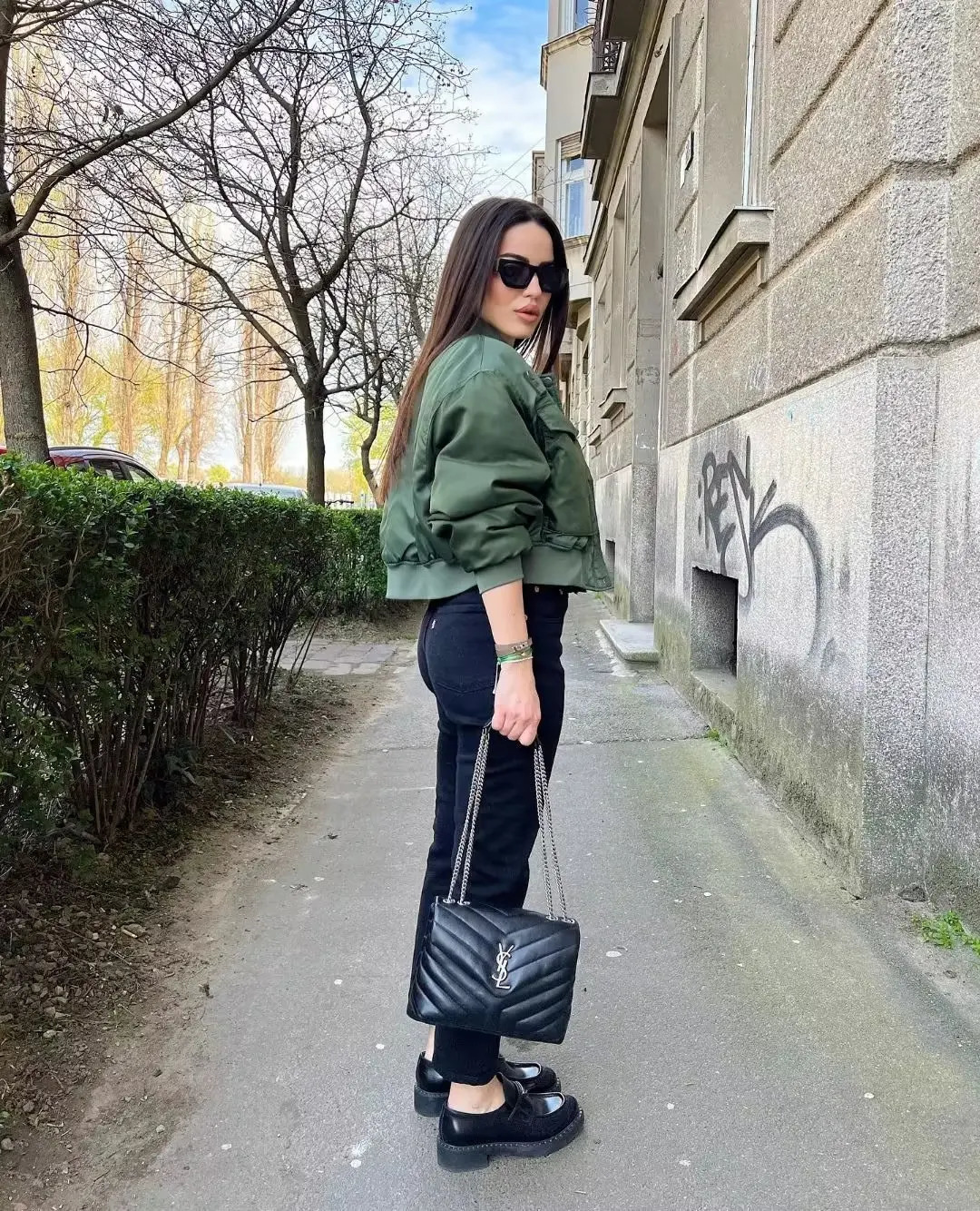 Womens Jackets SLTNX TRAF Fashion Bomber for Women Winter Chic Pockets Short Coats Female Stand Front Zipper Coat Ladies Outerwear 231129