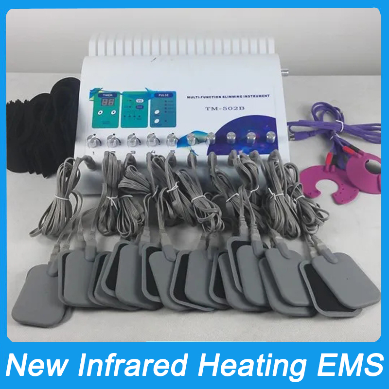 Infrared Heating Russian Wave Electric Muscle Stimulate EMS Slimming Machine Micro Current Massage Body Shaping Contouring Home Salon Use Galvanic Sti