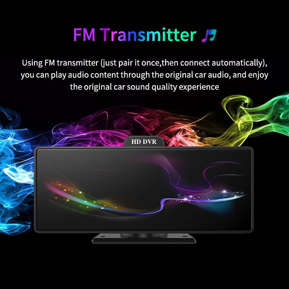 10.26 Inch 4G Car DVR With Carplay and Mirror Link Android Auto 1080P WIFI Dash Cam Rearview Mirror Video Recorder Dashboard GPS ADAS 24h Park Monitor