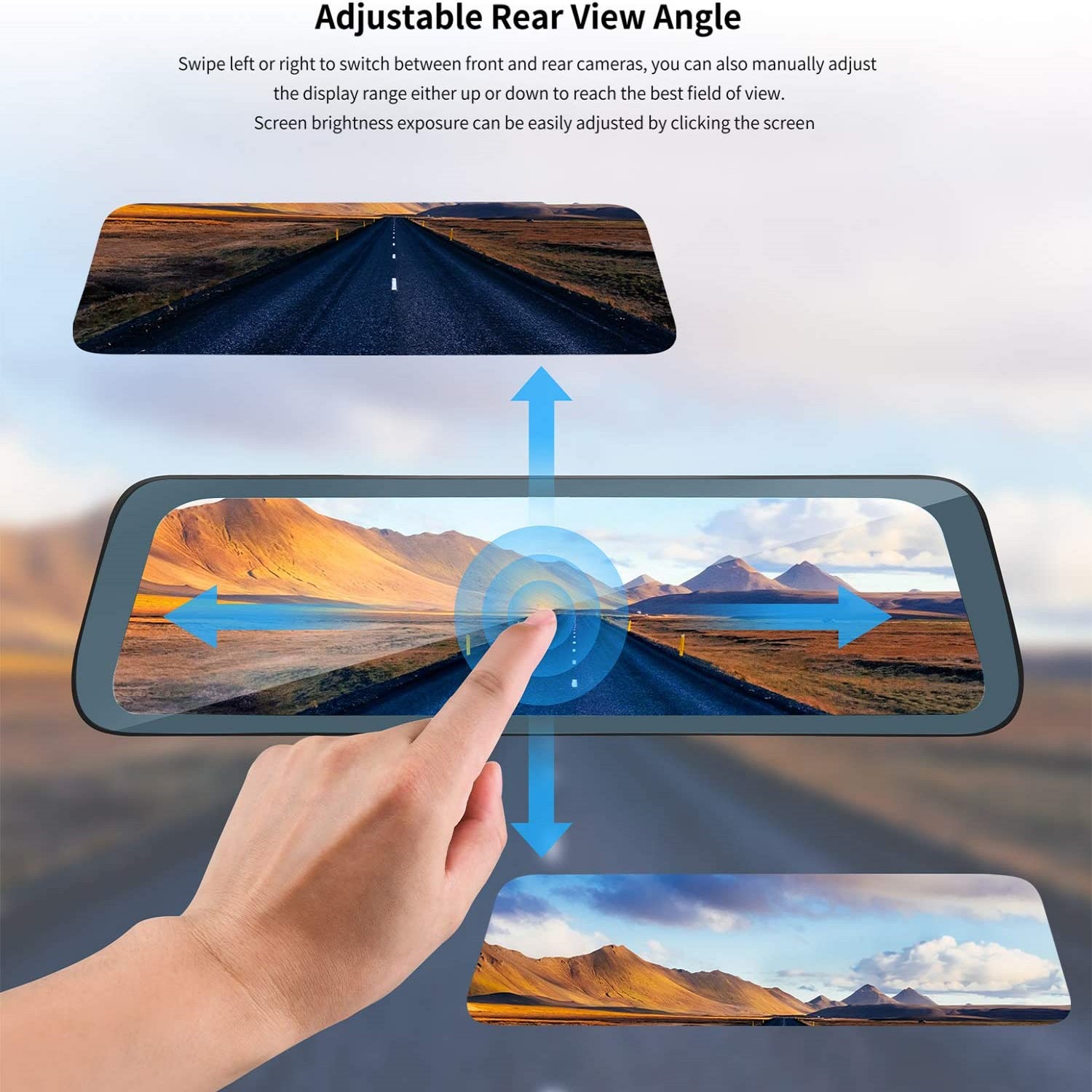 Car Mirror Rearview Dash Cam Car Mirror Black Box Dual 1080P 2-in-1 Mirror Dvr Video Recorder Car Dvr Registrar Video Recorder