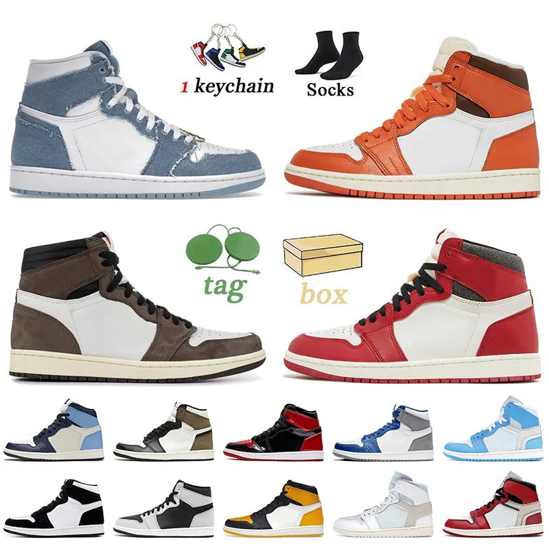 Bicycle shoes OG Jumpman 1 Denim Basketball Shoes With Box Starfish 1s Lost Found Retro Dark Mocha Patent Bred Offs White University Blue Ye, B3 starfish 36-47
Bicycle shoes OG Jumpman 1 Denim Basketball Shoes With Box Starfish 1s Lost Found Retro Dark Mocha Patent Bred Offs White University Blue Ye, B3 starfish 36-47