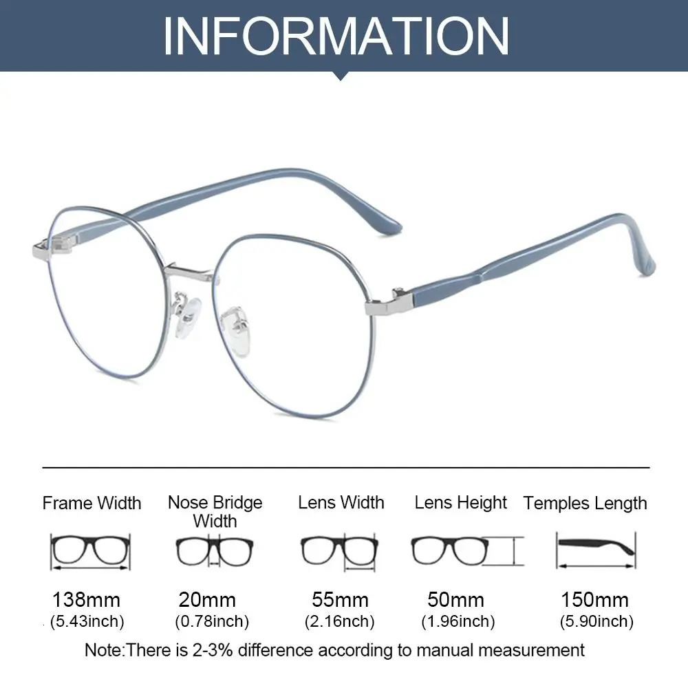 Sunglasses Frames Classic Transparent Computer Glasses Frame Women Men Anti Blue Light Round Eyewear Blocking Optical Spectacle Eyeglasses 231130