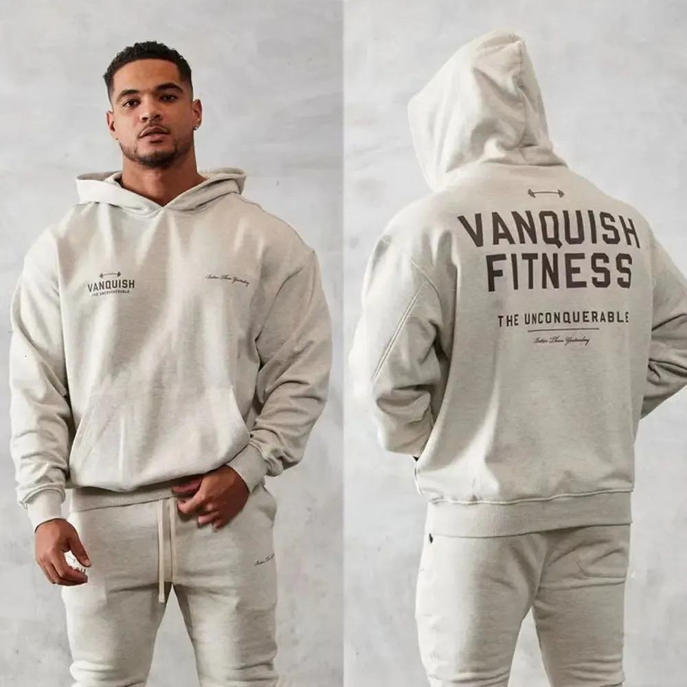 Mens Hoodies Sweatshirts Men Oversized Pullover Hoodie Cotton Loose Sportswear Joggers Gym Sports Fitness Running Training Coat Casual Fashion Sweatsh