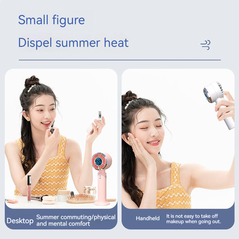2000mAh USB Rechargeable Personal Fan Mini Portable Handheld Fans 3 Speeds Small Desk Fans Pocket Travel Fan for Women Girls Kids Home Office Outdoor